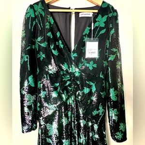 Self-Portrait Sequined Midi Dress US 06 NWT